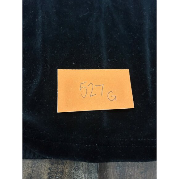 Judith Hart Womens Black Velour V Neck Long Sleeve Top Sz Medium - Picture 7 of 7